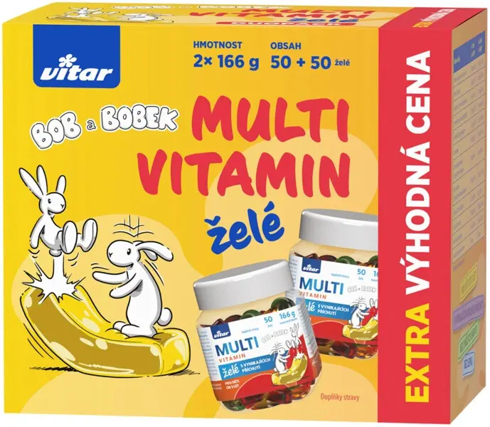 12796-vitar multivitamin bob a bobek zele 2x50ks 12796-vitar multivitamin bob a bobek zele 2x50ks